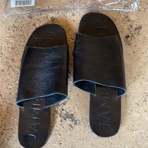 James Smith Black slip on shoe.